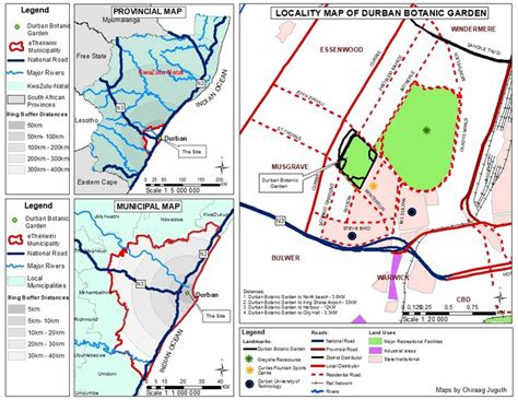Locality Map of the Durban Botanic Garden