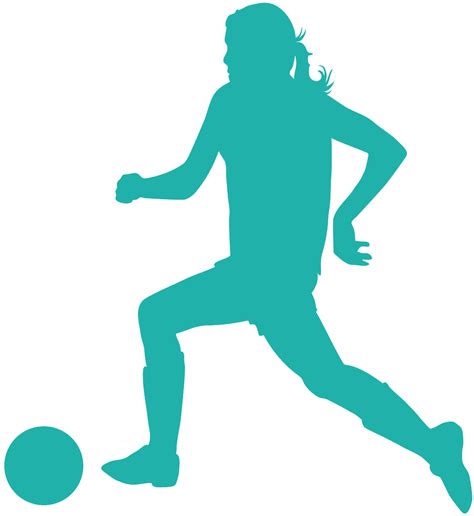 Girl Soccer Player Silhouette | Free vector silhouettes