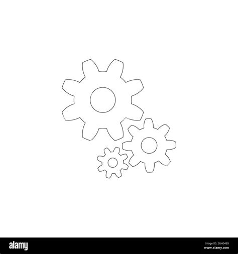 gear icon stock illustration design Stock Photo - Alamy