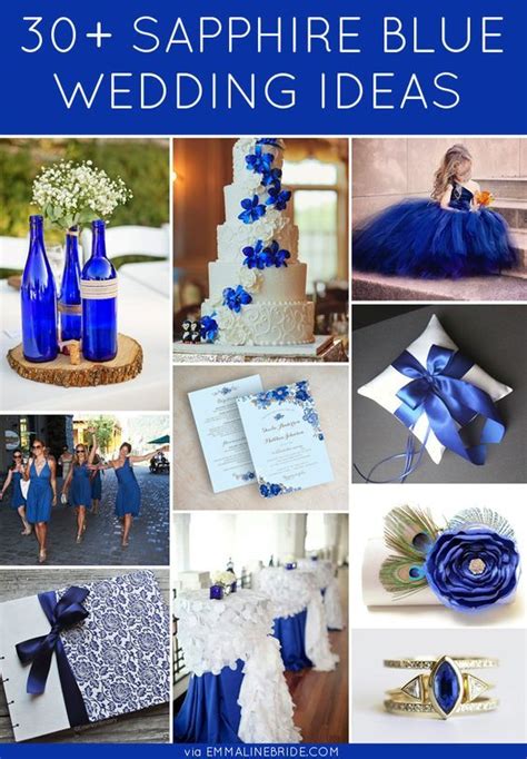 30+ Sapphire Blue Wedding Ideas You'll Want to Steal | Blue wedding decorations, Sapphire blue ...