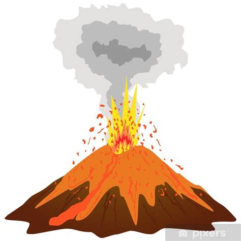 Poster Volcano eruption - PIXERS.US