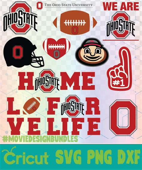 OHIO STATE FOOTBALL NCAA LOGO SVG, PNG, DXF - Movie Design Bundles