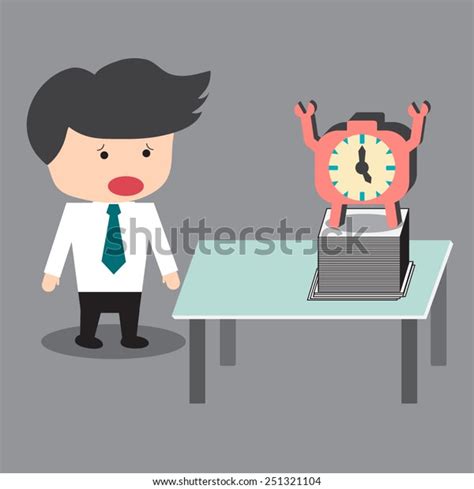 Time Management Cartoon Business Man Stock Vector (Royalty Free ...