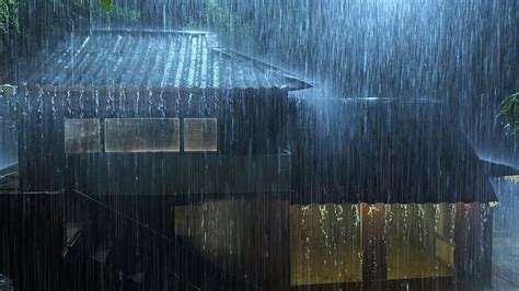 Rain on a tin roof with thunder - Builders Villa