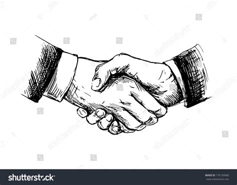 10,606 Shaking Hand Sketch Images, Stock Photos & Vectors | Shutterstock