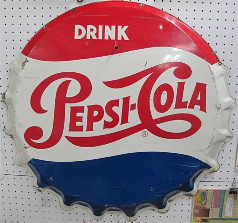 Pepsi Cola Button Sign Vintage ***RARE*** | Pepsi, Vintage signs, Pepsi vintage