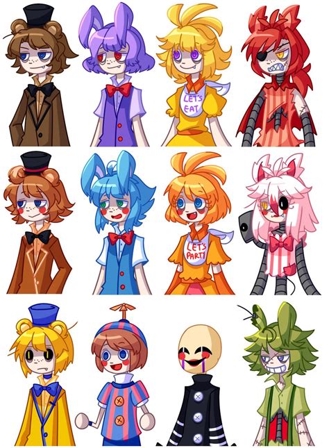 kk by Yatsunote on @DeviantArt | Fnaf, Anime fnaf, Fnaf characters