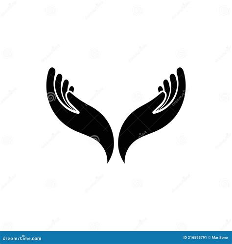 Hope Hand Logo Symbol Vector Image Stock Vector - Illustration of line, friendship: 216595791