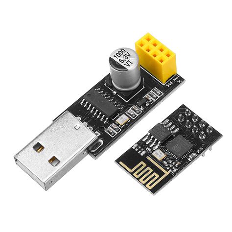 ESP01 Programmer Adapter UART GPIO0 ESP-01 CH340G USB to ESP8266 Serial ...