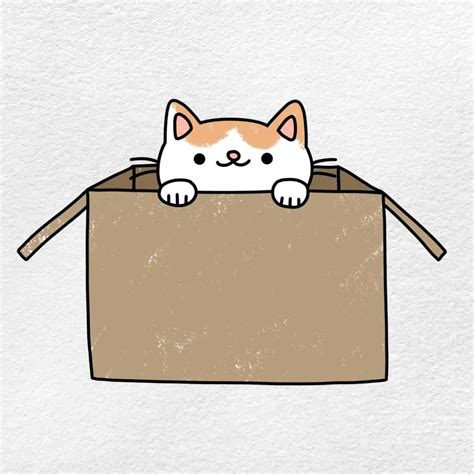 How to Draw a Cat In A Box - HelloArtsy