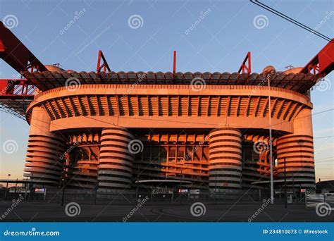 View of Giuseppe Meazza Football Stadium Also Known As San Siro Stadium ...