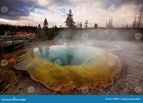 Morning Glory Pool stock image. Image of geothermal, national - 54179299