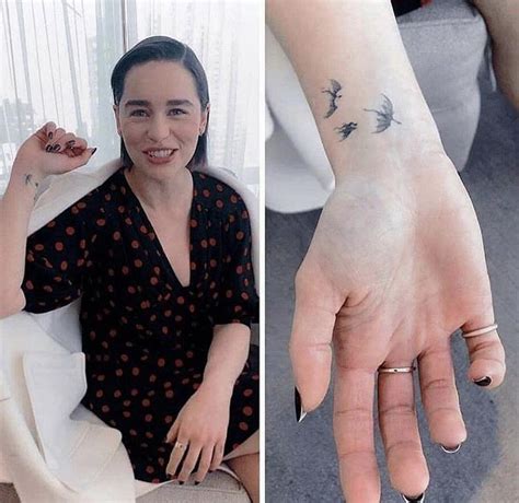 [No Spoilers] Emilia Clarke got tattoos inspired by her dragons : r ...