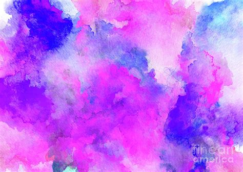 Ink Style Of Purple Watercolour Texture Painting by Liffy En - Pixels