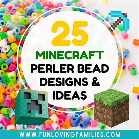 25 Minecraft Perler Bead Patterns, Designs and Ideas