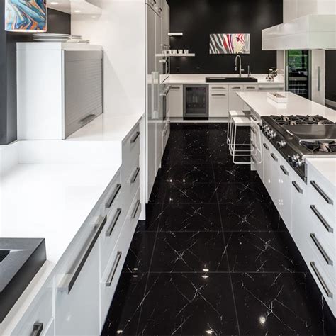 Black Polished Ceramic Floor Tiles,Size: 600 x 600mm,Model: HS641GN | Hanse Tiles Products