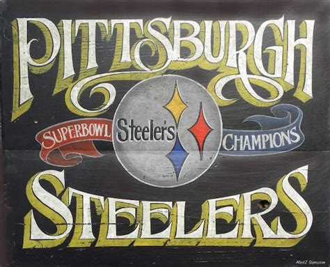 Pittsburgh Steelers Poster 16 by 20 art wall hanging