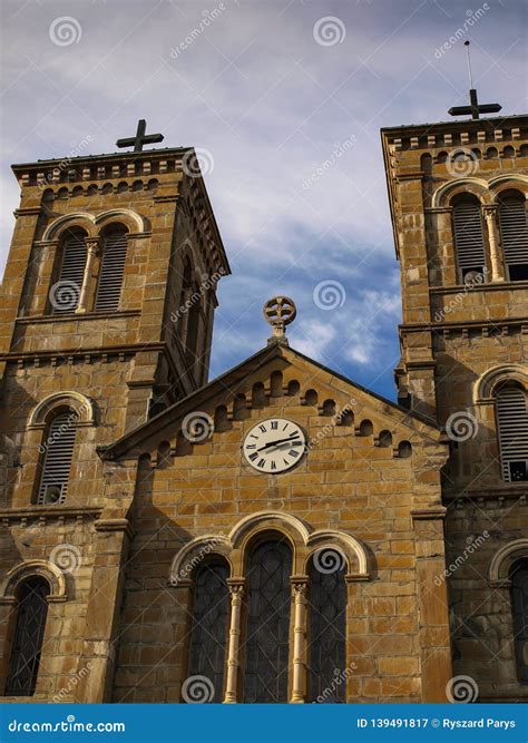 Shrine of La Salette in the French Alps Stock Image - Image of alpay, cross: 139491817