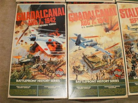 ALL 8 VINTAGE AIRFIX BATTLE FRONT DIORAMA H0 00 KITS UNBUILT ATTACK ...