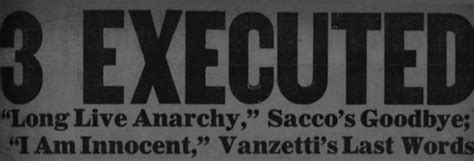 Sacco & Vanzetti: The executions & funeral | Mass.gov