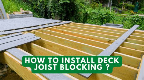 How To Install Deck Joist Blocking - Construction How