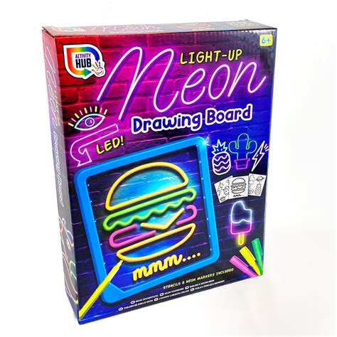 Neon Light Up Drawing Board - Kids Stuff For Less