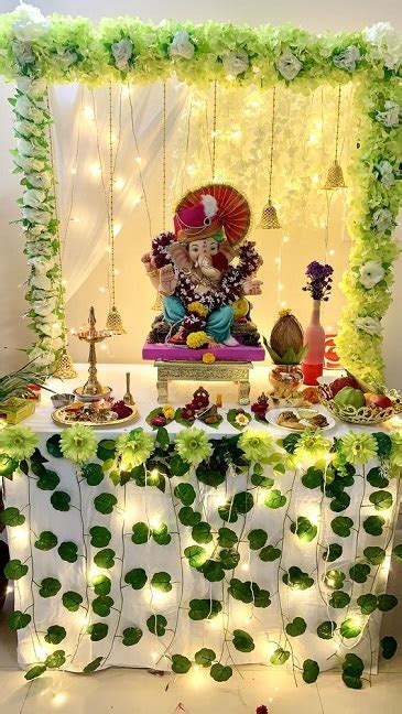 20+ Simple Ganpati Mandap Decoration Ideas at Home 2024