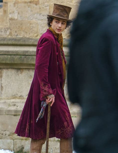 Timothée Chalamet Films New Movie as Willy Wonka: Photos