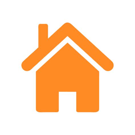 Orange Home Icons For Website