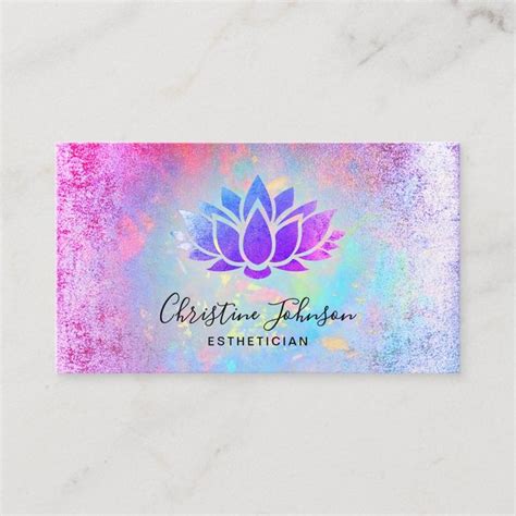 purple lotus flower design logo business card | Zazzle | Biglietti da visita, Viso