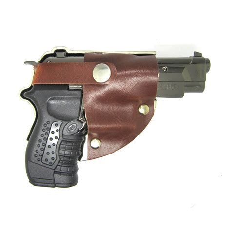 Gun Lighter With Laser Pointer and With Brown Holster Belt Buckle-in ...