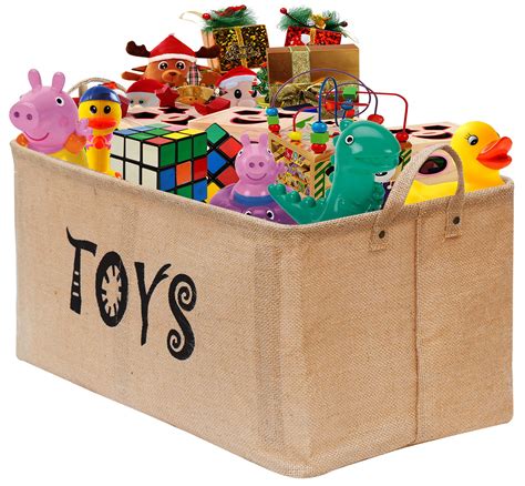 Amazon.com : Gimars XL 20" Jute Storage Basket Bin Chest Organizer - Perfect for Organizing Toy ...