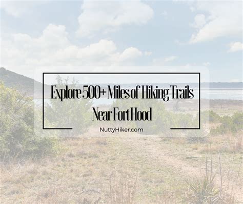 Explore one of the 500+ Miles of Hiking Trails Near Fort Hood