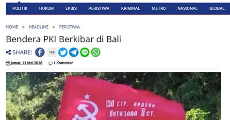 Bukan Bendera PKI yang Dikibarkan di Bali