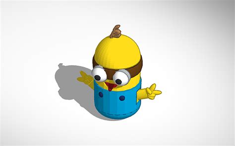 3D design A Minion - Tinkercad