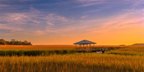 South Carolina Low Country Marsh Sunset Fine Art Photo Print | Photos by Joseph C. Filer