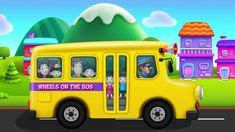 Edewcate english rhymes | Wheels on the Bus go Round and Round Nursery ...