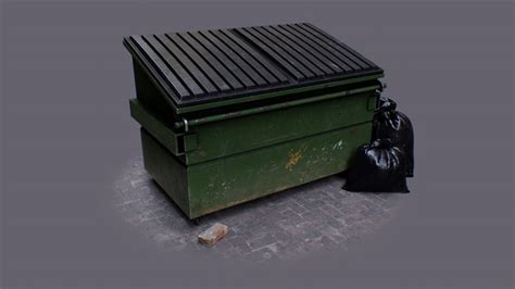 ArtStation - Dumpster | Dumpster, Custom stencils, Decorative boxes