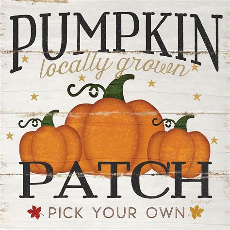 Pumpkin Patch Poster Print by Jennifer Pugh - Walmart.com