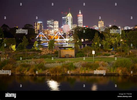 Perth City Skyline - Australia Stock Photo - Alamy