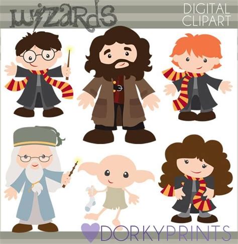 Wizards Character Clipart | Harry potter characters, Harry potter crafts, Potter