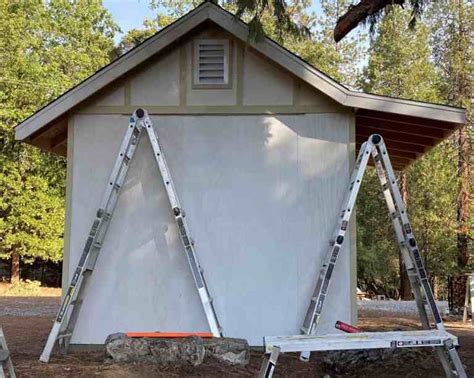 DIY She Shed Trim - One Hundred Acres Home