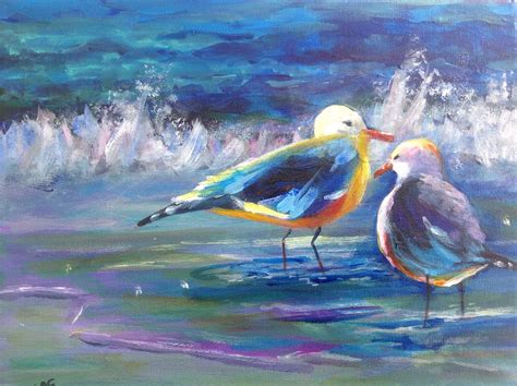 Seabirds Painting