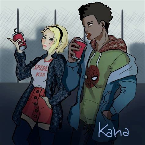 Spiderman into the Spiderverse by Kaharaway | Spiderman, Gwen stacy ...