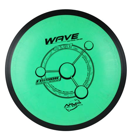 MVP Disc Golf Wave Distance Driver Fission Green 147 grams