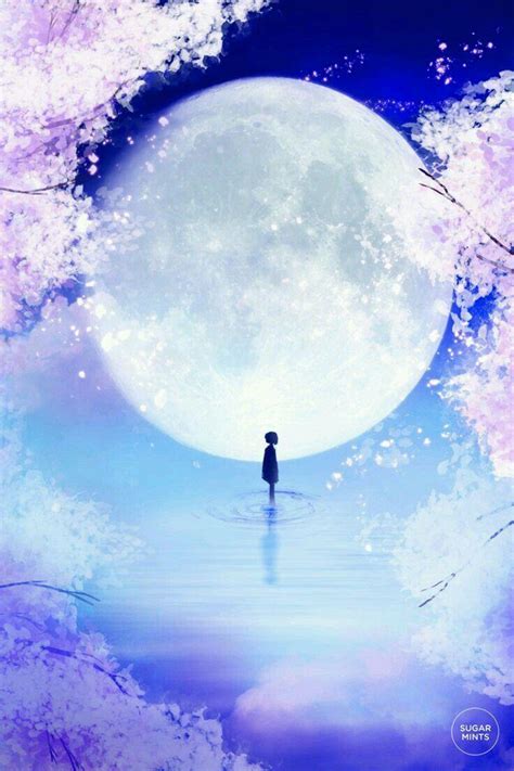 Anime Moonlight Wallpapers - Top Free Anime Moonlight Backgrounds - WallpaperAccess