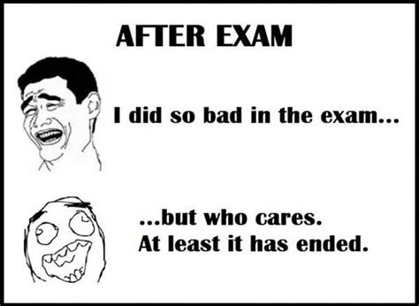 Funny Exam Status - Captions for Exam Time and Over