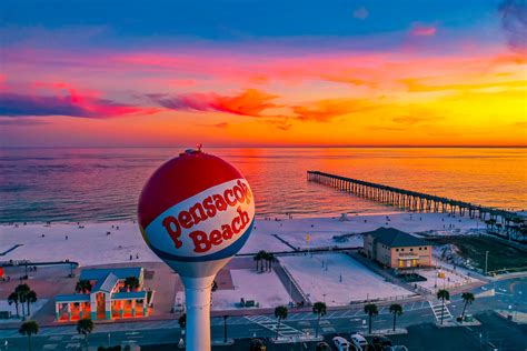 Pensacola Beach Ball Sunset - Pensacola Vibes