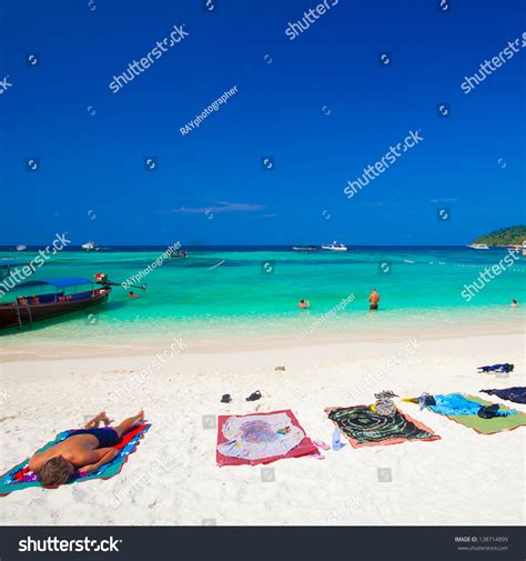 People Relaxing On Beach Stock Photo 138714899 : Shutterstock