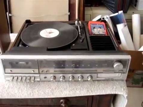 Soundesign 6836 model Receiver, Turntable , tape player, Radio, 8 track - YouTube